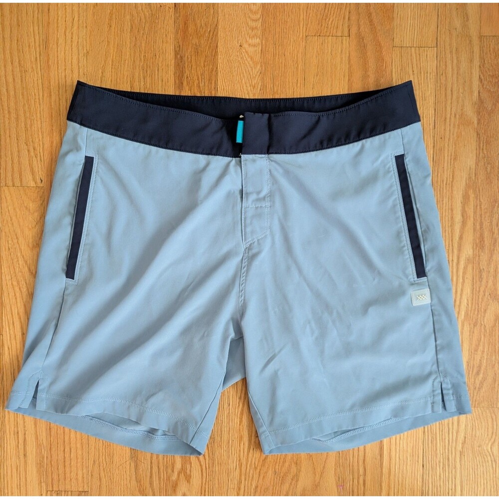RHONE Shorts Mens 33 Blue 8” Inseam The Point Break Board Short Swim Trunks